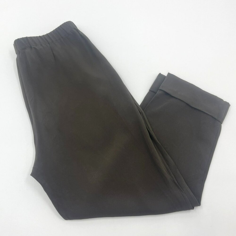 Elaine Kim Womens Pull On Casual Cuffed Slouchy Crop Pants